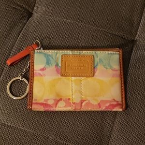 Coach small wallet keychain